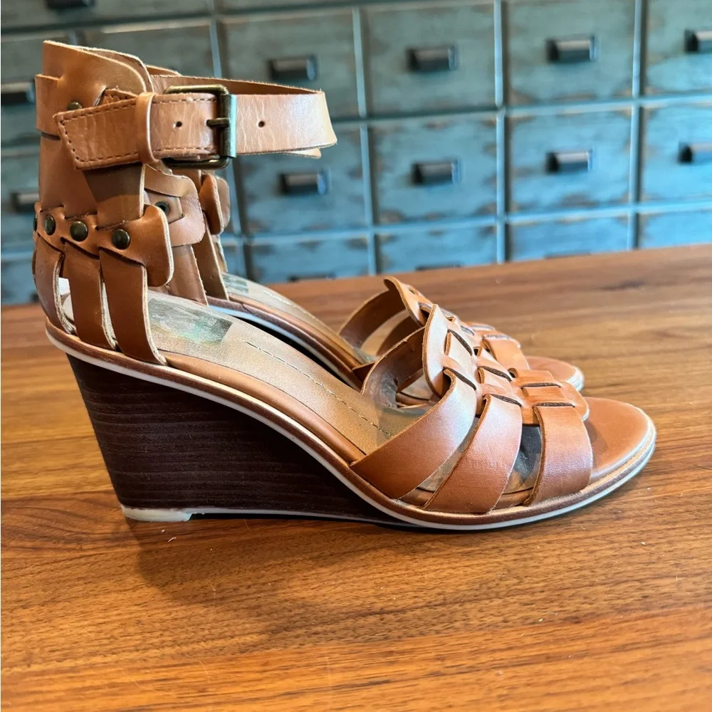 Dolce Vita Leather Wedge Sandal